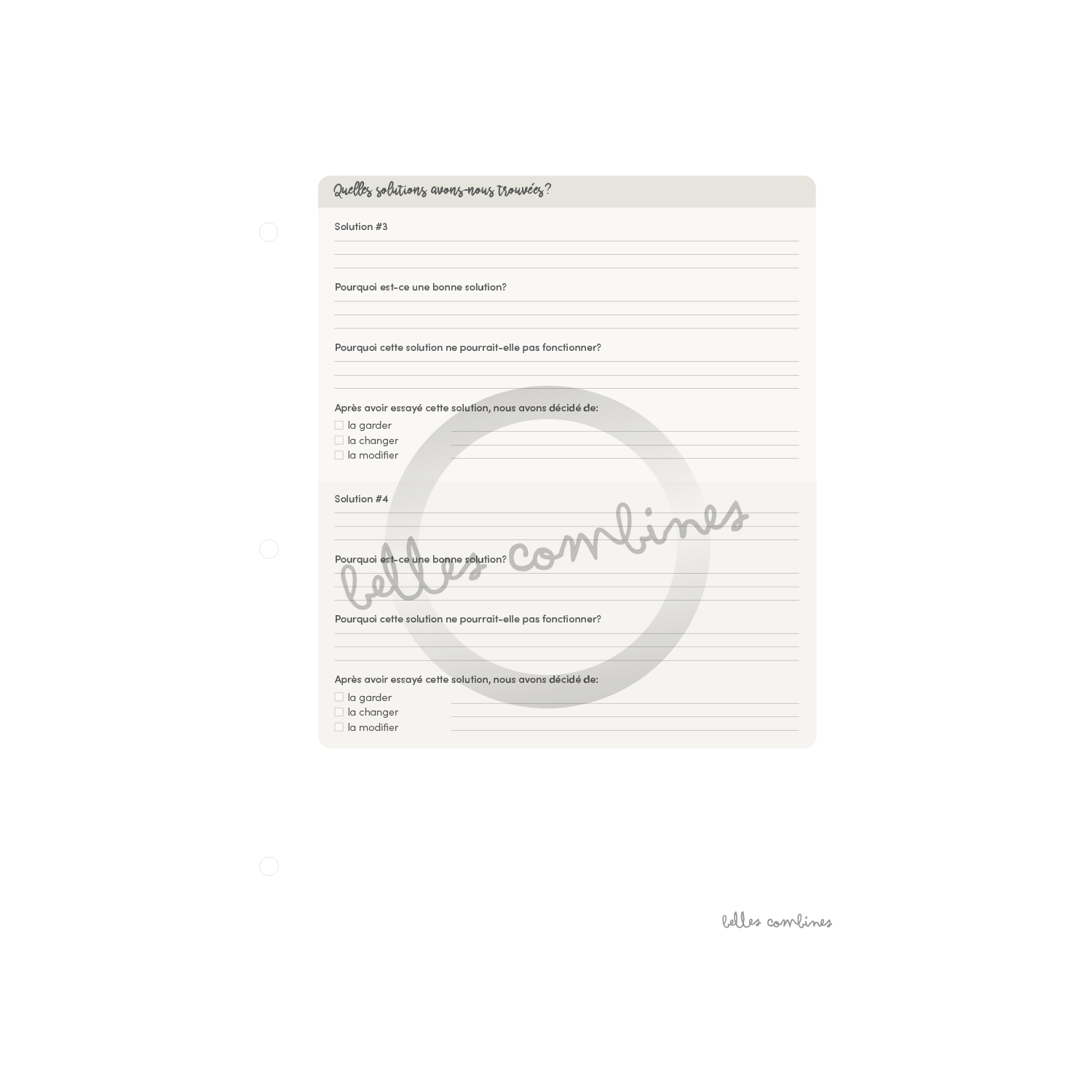 Outil de résolution de problèmes