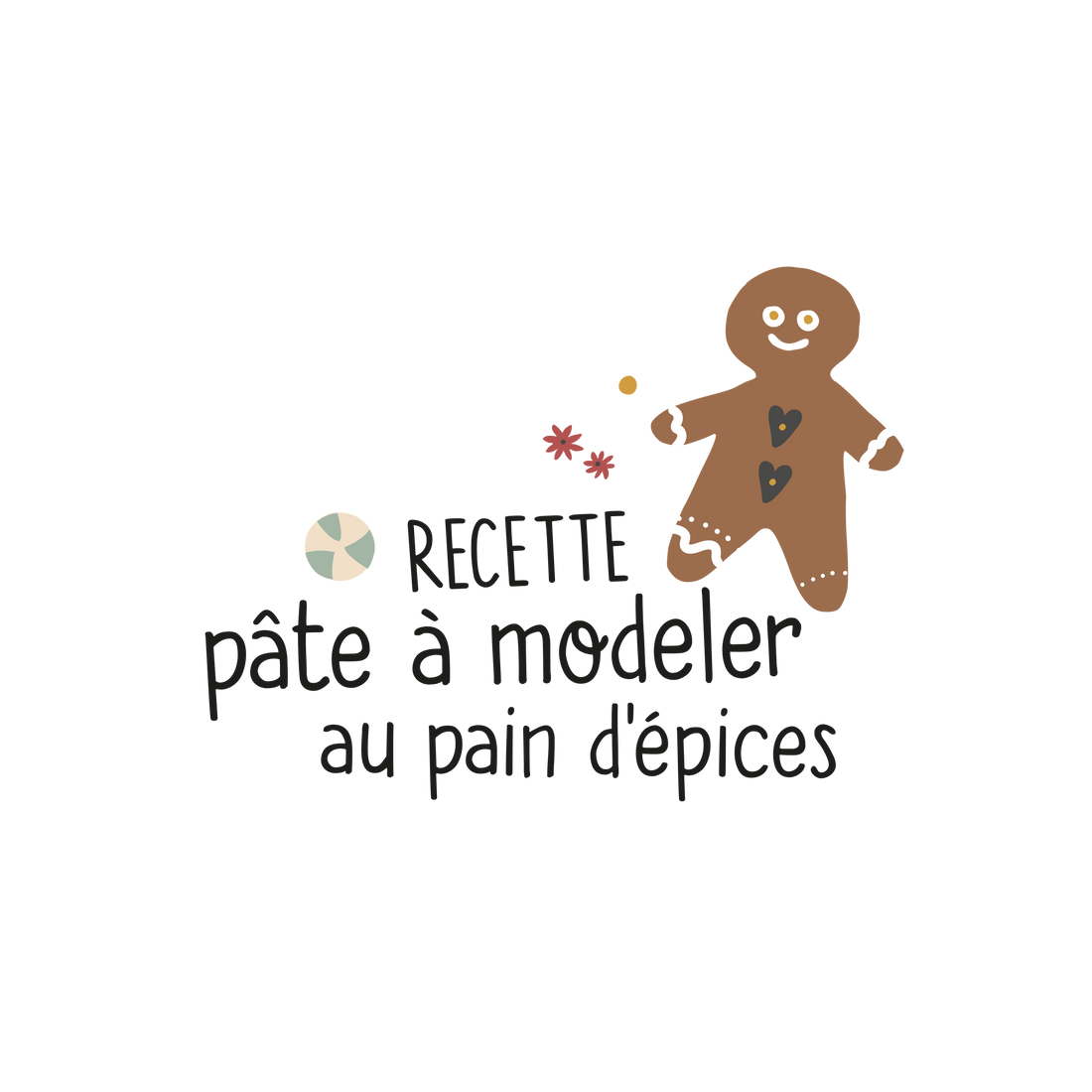Version française du logo de la recette de pâte à modeler au pain d&