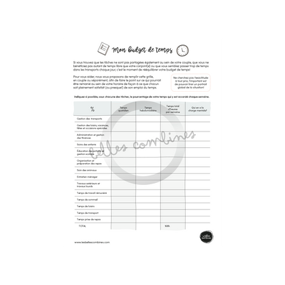 Mon budget de temps