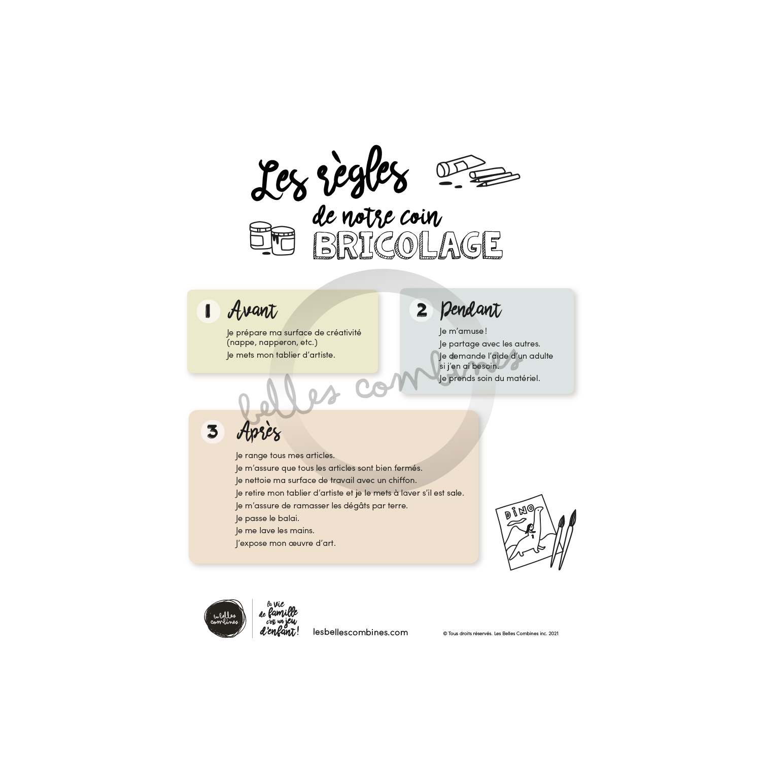 The rules of our DIY corner