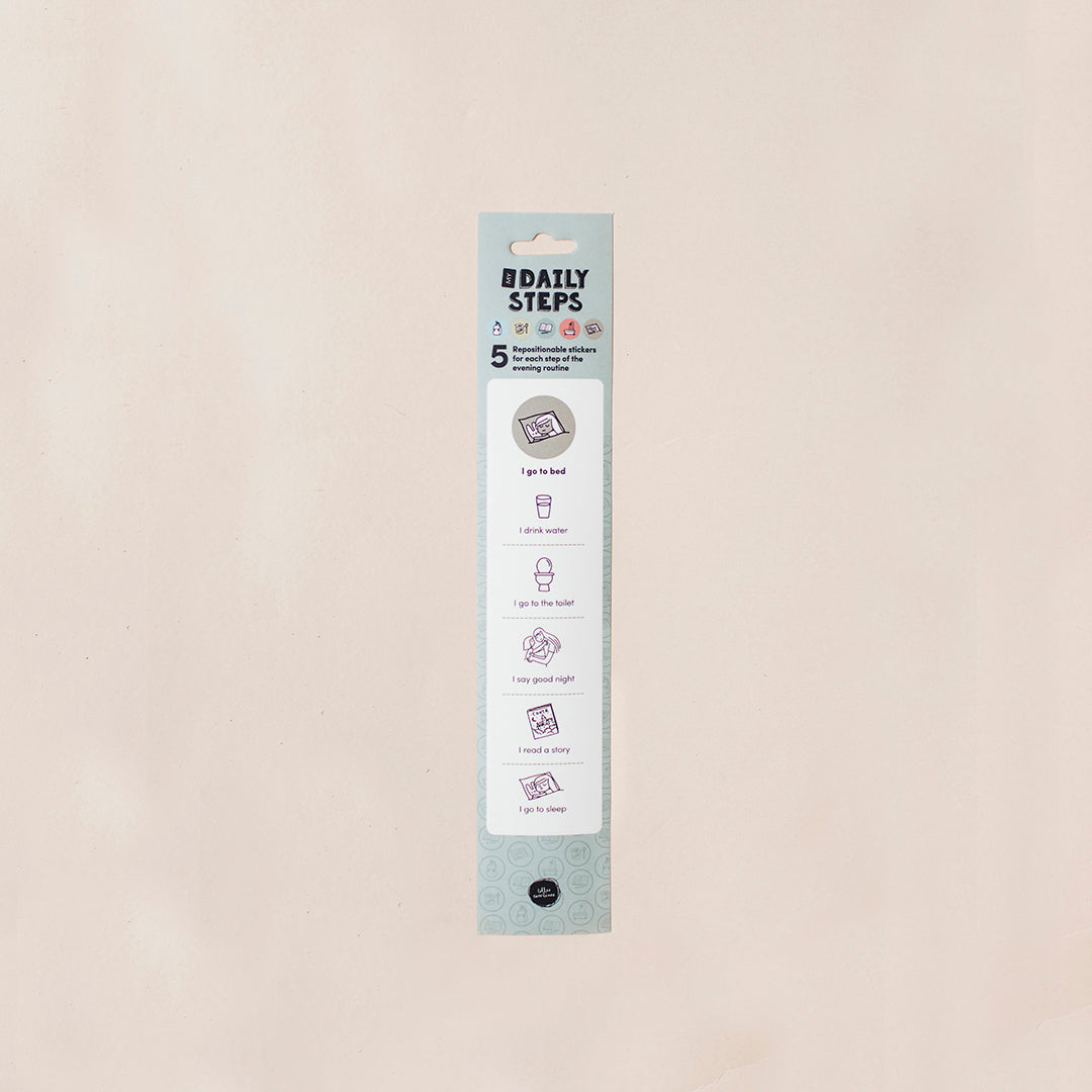 English version of the I go to bed daily steps by Les Belles Combines