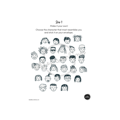 English version of the self-esteem pouch to print made by Les Belles Combines