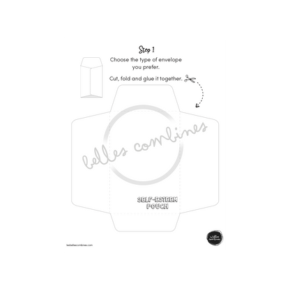 English version of the self-esteem pouch to print made by Les Belles Combines