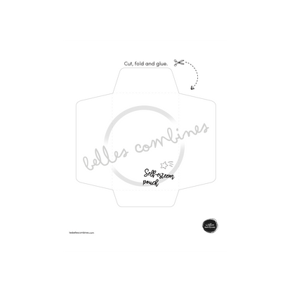English version of the self-esteem pouch to print made by Les Belles Combines
