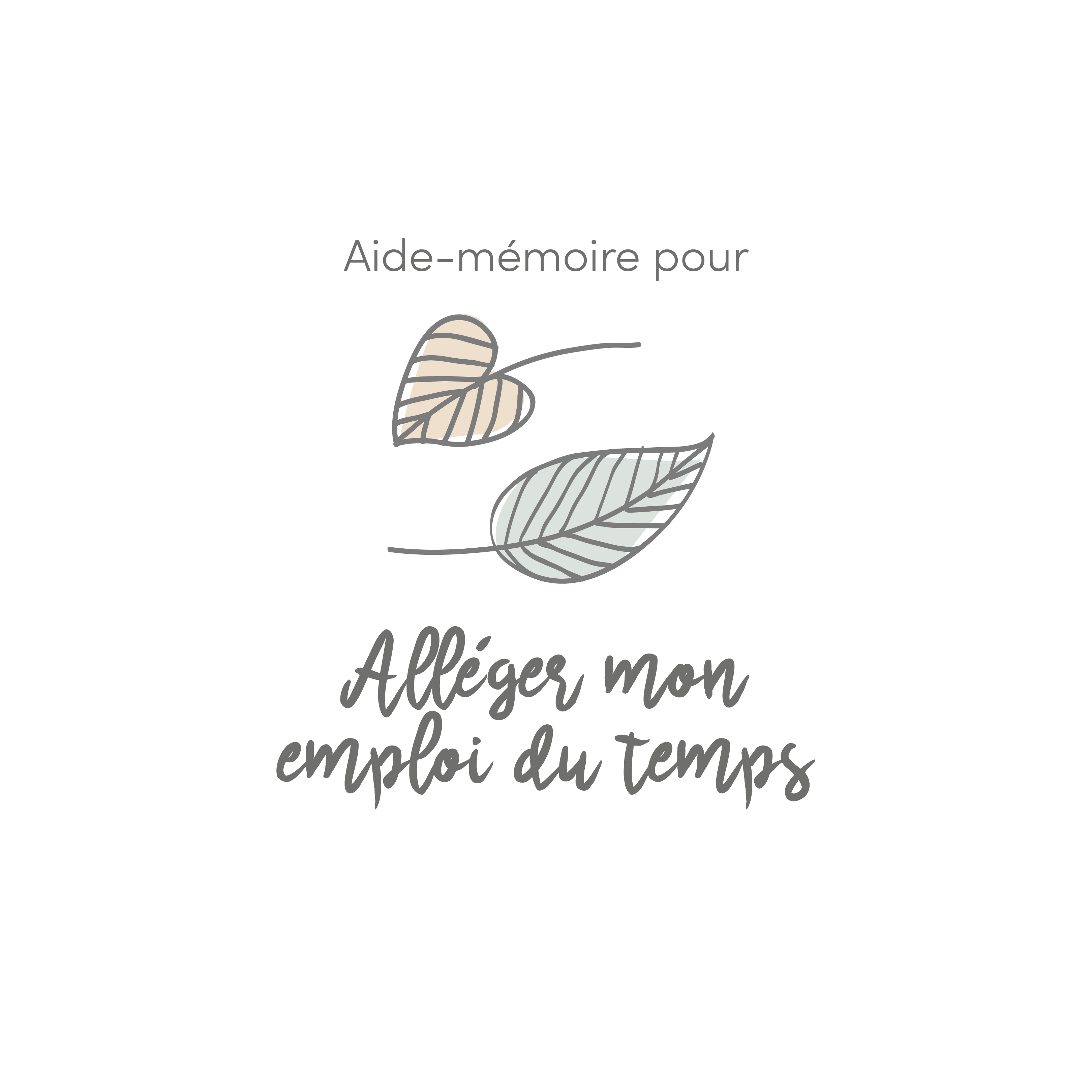 Reminder to lighten my schedule