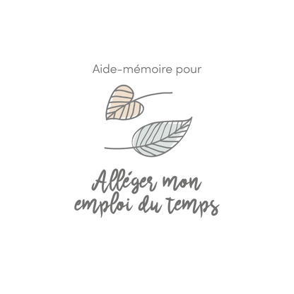 Reminder to lighten my schedule