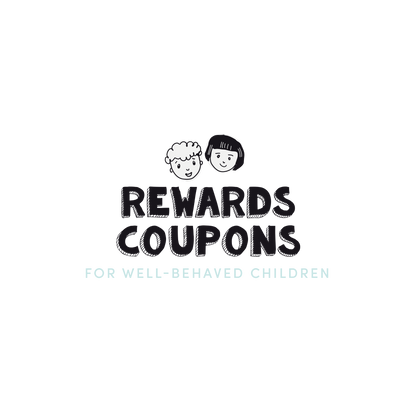 English version of the logo of the rewards coupons for well-behaved children made by Les Belles Combines