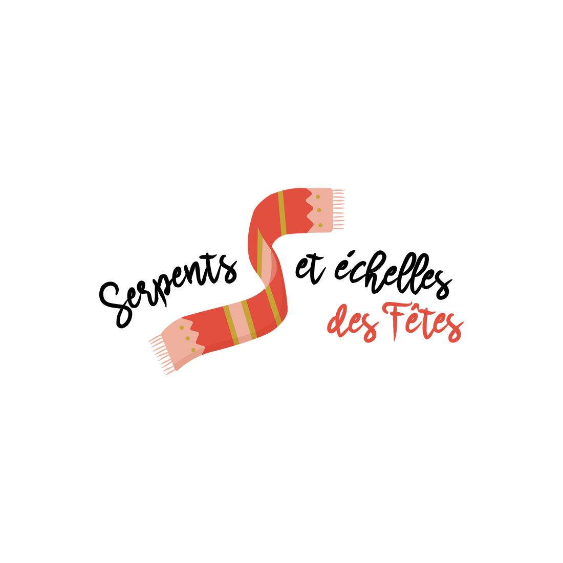 Version française du logo du Serpents et échelles des fêtes Les Belles Combines