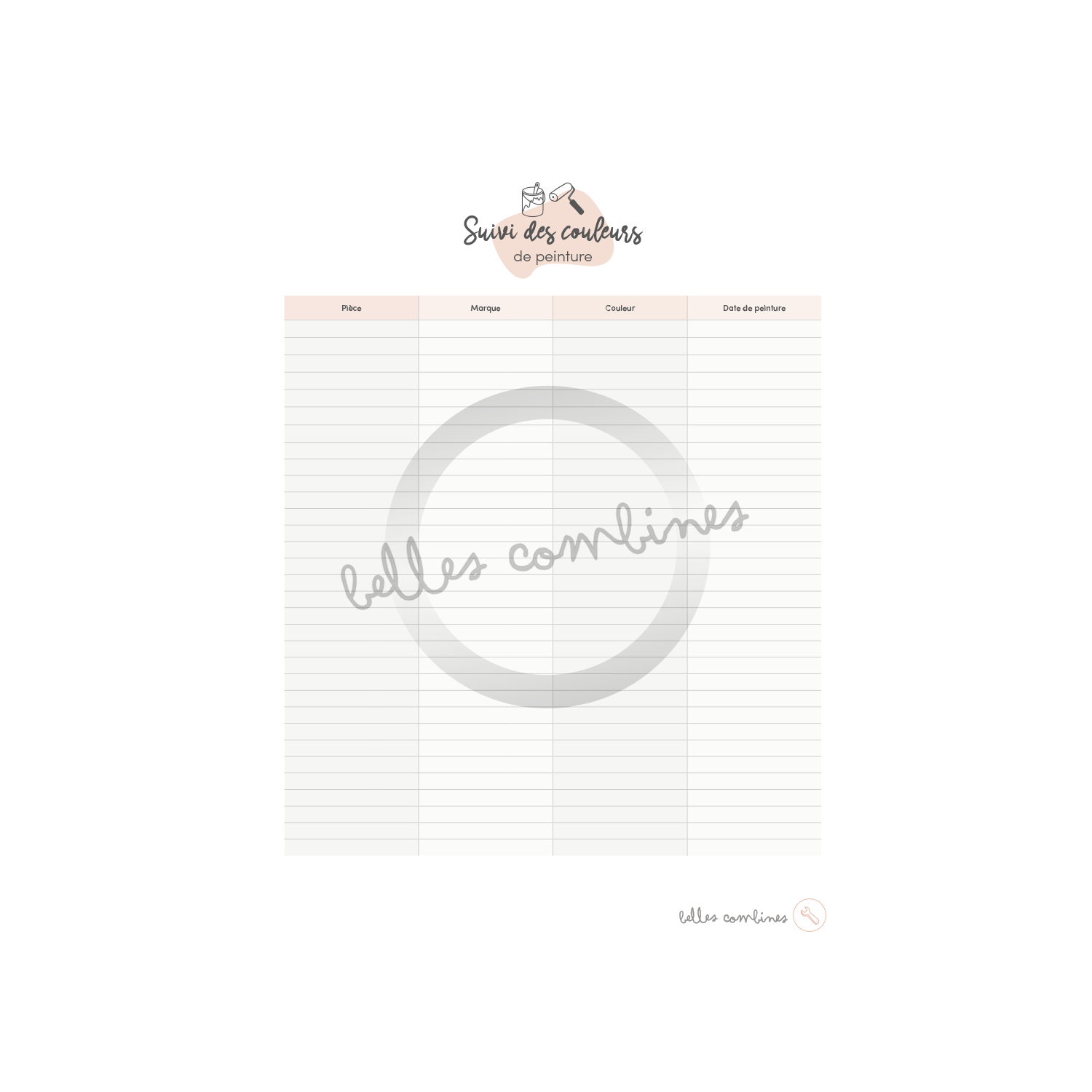 Suivi des couleurs de peinture