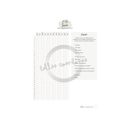 Suivi du cycle menstruel