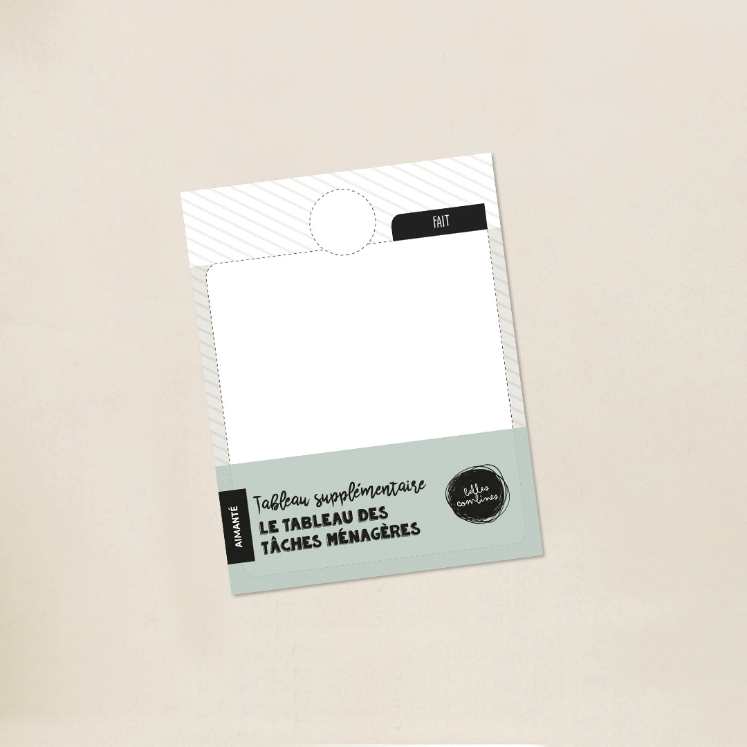 Tableau supplémentaire - Tableau des tâches ménagères