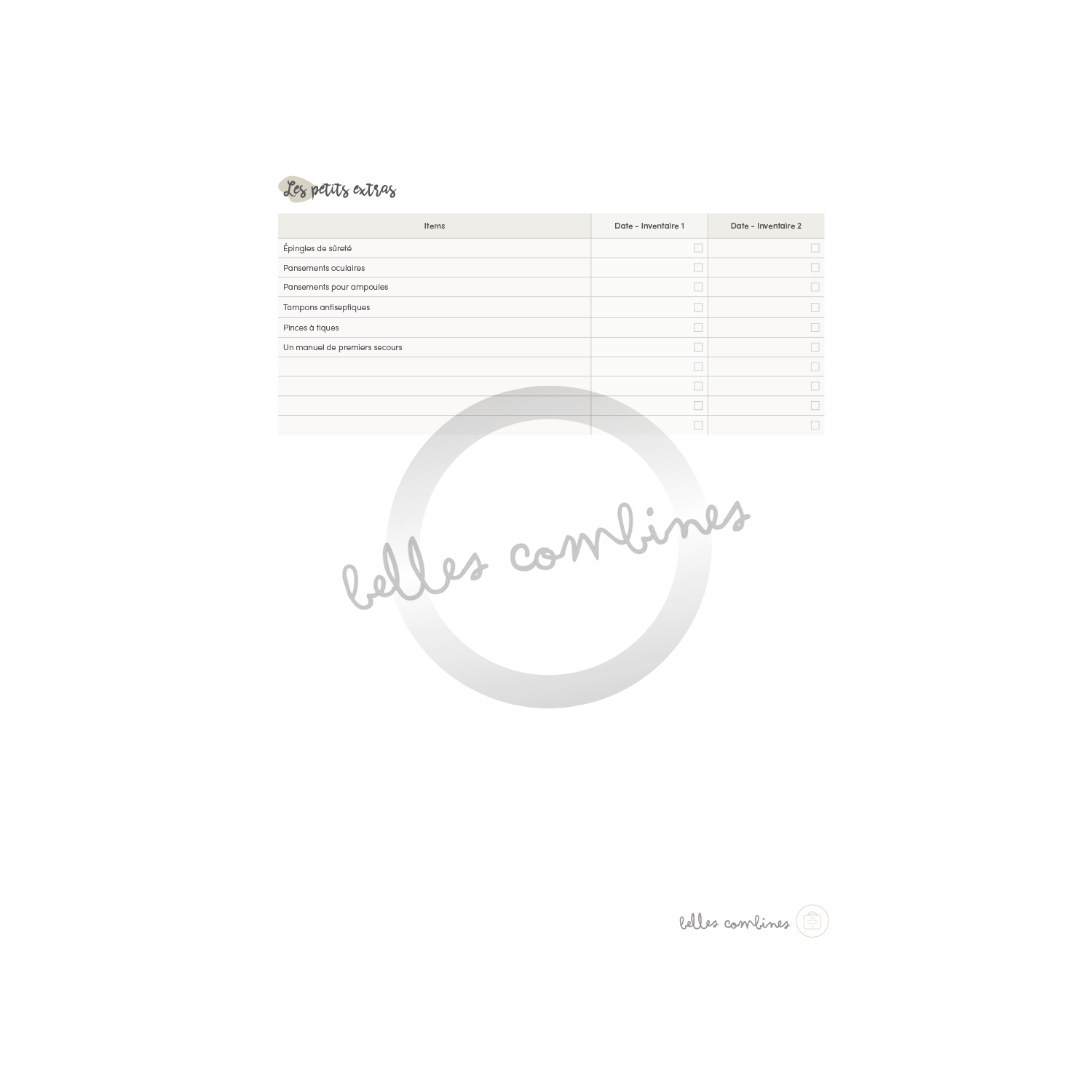 Notre trousse de survie aux bobos